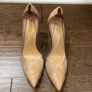 Schutz nude pvc heels